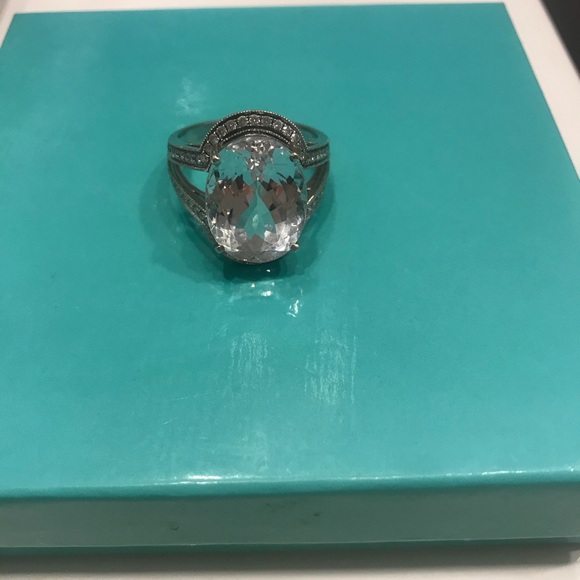 CUSTOM Kunzite and Diamond Ring 💍 - Picture 1 of 8